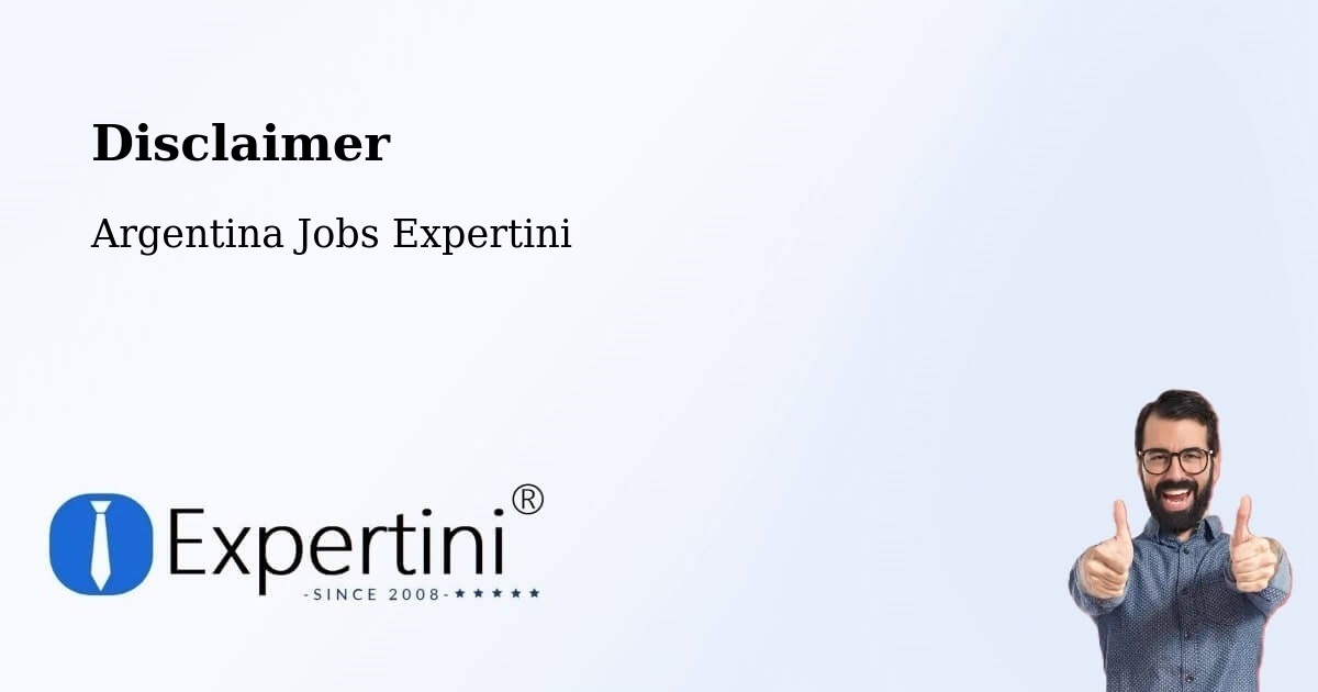Disclaimer – Makallé - Argentina Jobs Expertini
